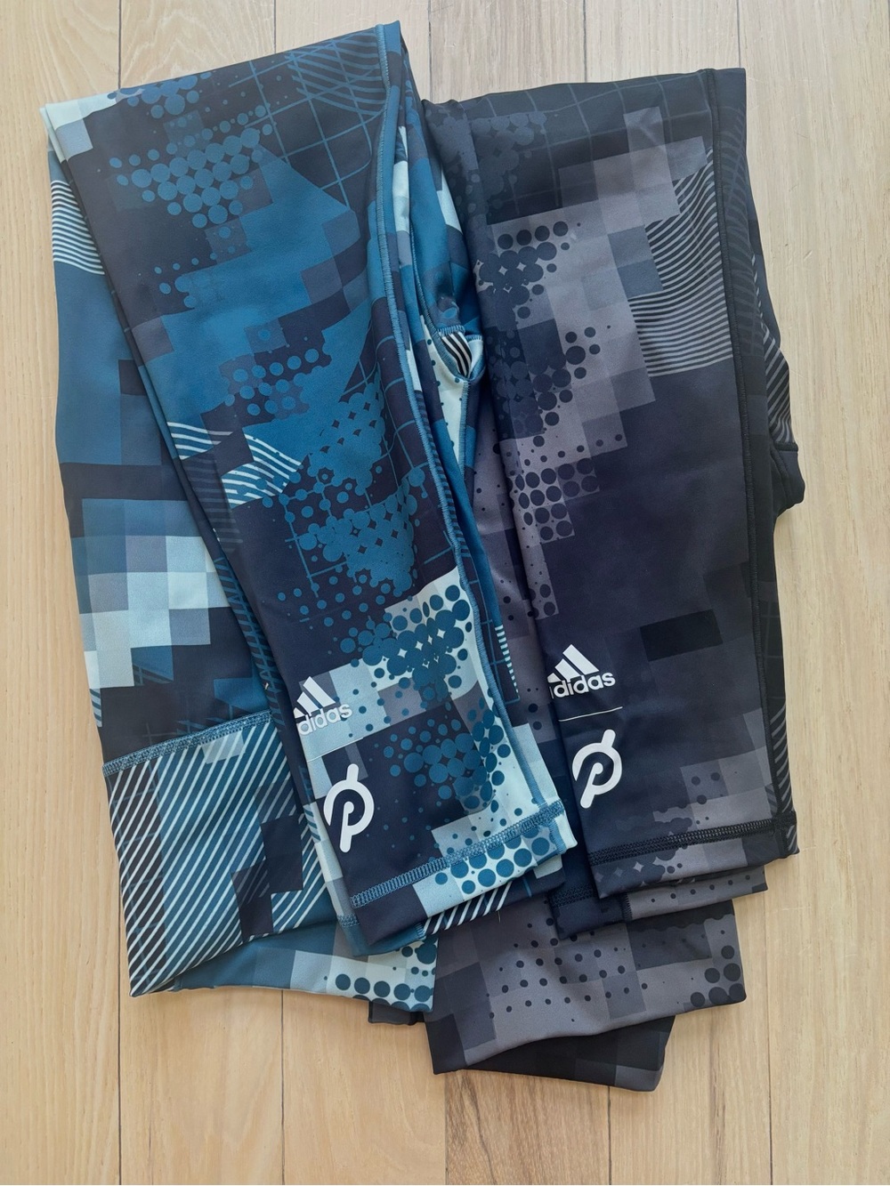 2 Pairs Peloton x Adidas Believe High Waist 7/8 Leggings